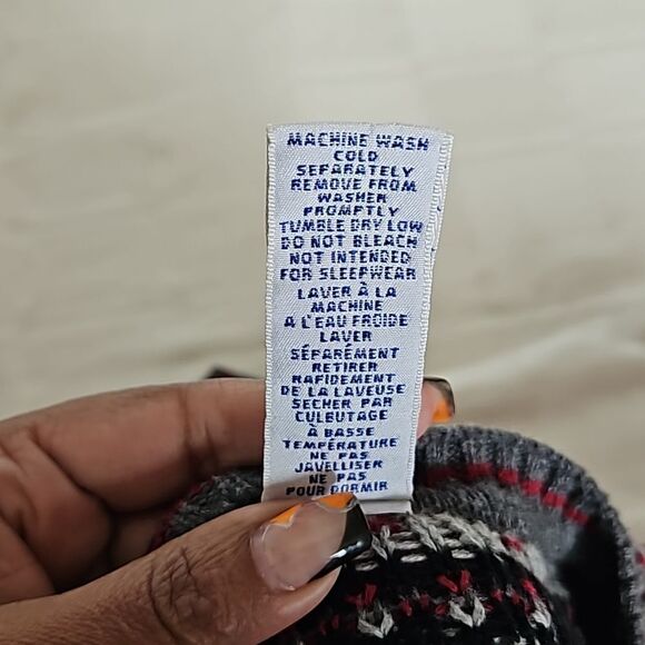 Gymboree Boy's V-neck Sleeveless Knitted Vest Gray & Burgundy 5 Years Old - Picture 6 of 16